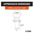 2-5/16" Trailer Ball (1" x 2-1